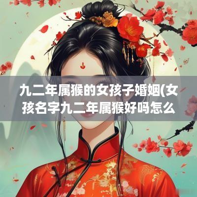九二年属猴的女孩子婚姻(女孩名字九二年属猴好吗怎么取)