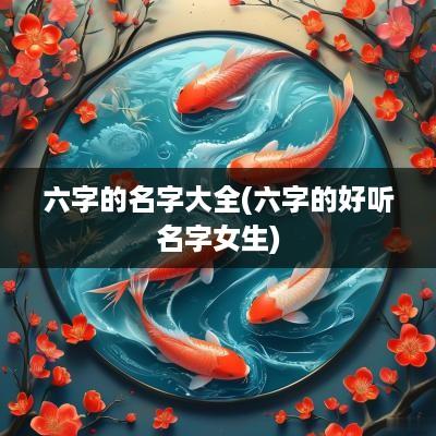 六字的名字大全(六字的好听名字女生)