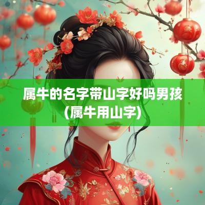 属牛的名字带山字好吗男孩(属牛用山字)