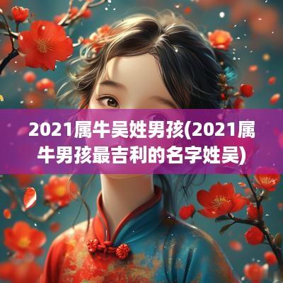 2025属牛吴姓男孩(2025属牛男孩最吉利的名字姓吴)
