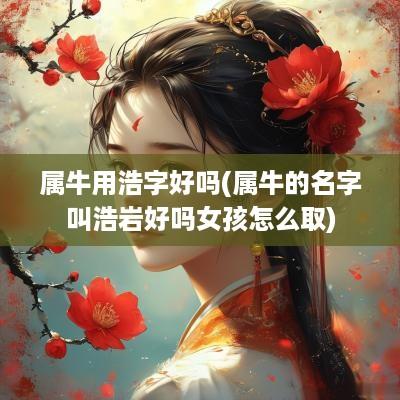 属牛用浩字好吗(属牛的名字叫浩岩好吗女孩怎么取)