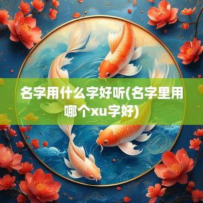 名字用什么字好听(名字里用哪个xu字好)