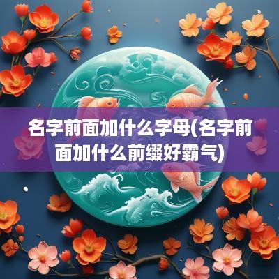 名字前面加什么字母(名字前面加什么前缀好霸气)