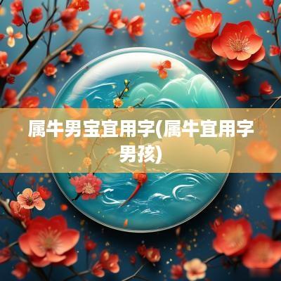 属牛男宝宜用字(属牛宜用字男孩)
