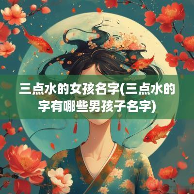 三点水的女孩名字(三点水的字有哪些男孩子名字)