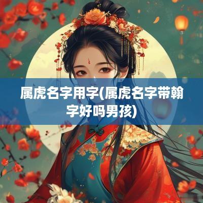 属虎名字用字(属虎名字带翰字好吗男孩)