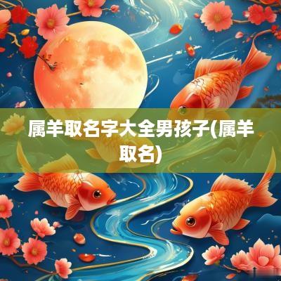 属羊取名字大全男孩子(属羊取名)
