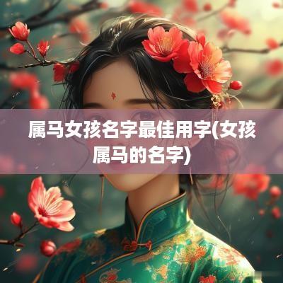 属马女孩名字最佳用字(女孩属马的名字)
