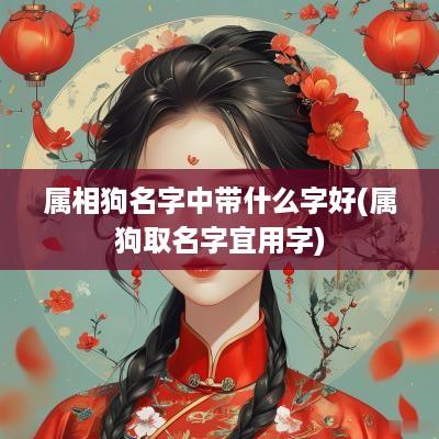 属相狗名字中带什么字好(属狗取名字宜用字)