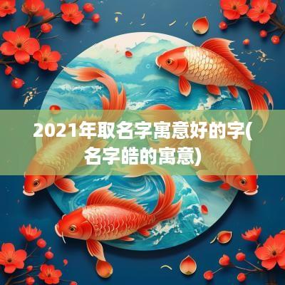 2025年取名字寓意好的字(名字皓的寓意)