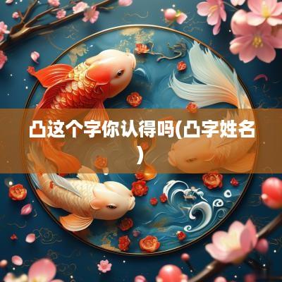 凸这个字你认得吗(凸字姓名)