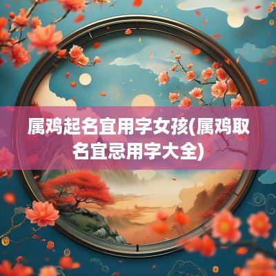 属鸡起名宜用字女孩(属鸡取名宜忌用字大全)