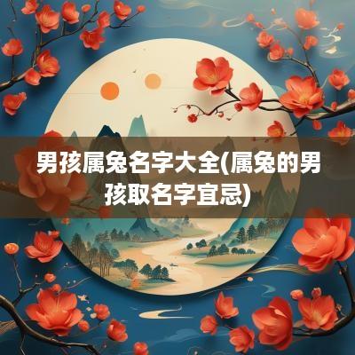 男孩属兔名字大全(属兔的男孩取名字宜忌)