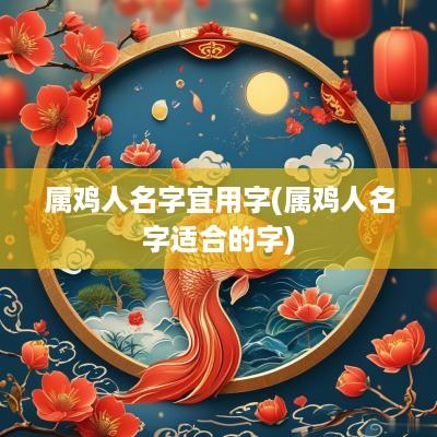 属鸡人名字宜用字(属鸡人名字适合的字)