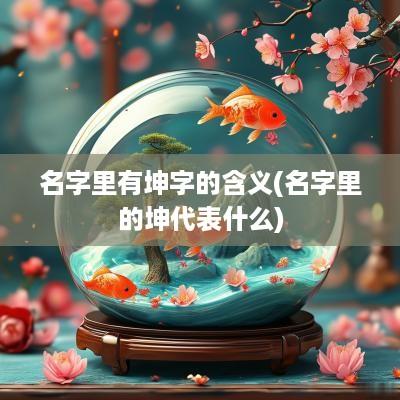 名字里有坤字的含义(名字里的坤代表什么)