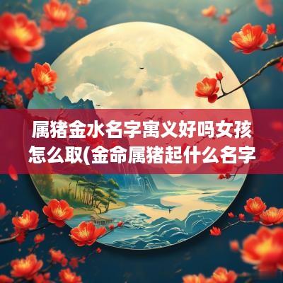 属猪金水名字寓义好吗女孩怎么取(金命属猪起什么名字好)