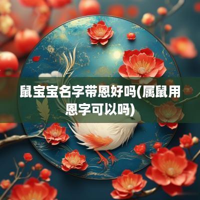 鼠宝宝名字带恩好吗(属鼠用恩字可以吗)