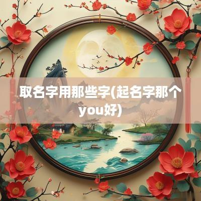 取名字用那些字(起名字那个you好)