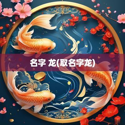 名字 龙(取名字龙)