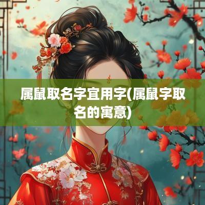 属鼠取名字宜用字(属鼠字取名的寓意)