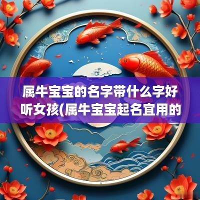 属牛宝宝的名字带什么字好听女孩(属牛宝宝起名宜用的字有哪些)
