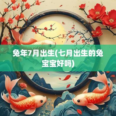 蛇年7月出生(七月出生的兔宝宝好吗)