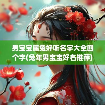 男宝宝属兔好听名字大全四个字(蛇年男宝宝好名推荐)