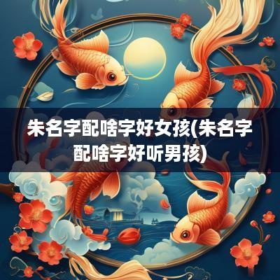 朱名字配啥字好女孩(朱名字配啥字好听男孩)
