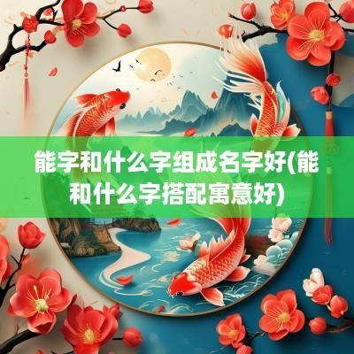 能字和什么字组成名字好(能和什么字搭配寓意好)