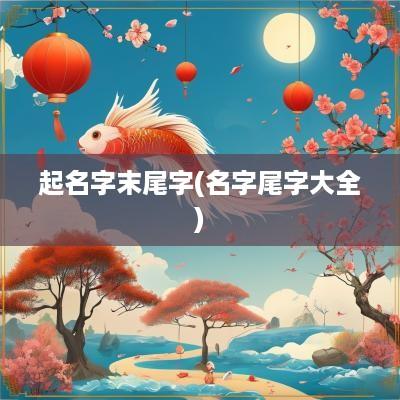 起名字末尾字(名字尾字大全)