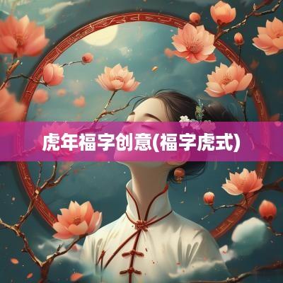 蛇年福字创意(福字虎式)