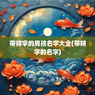 带朔字的男孩名字大全(带朔字的名字)