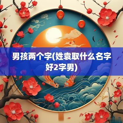 男孩两个字(姓袁取什么名字好2字男)