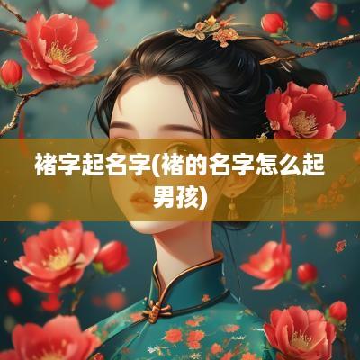 褚字起名字(褚的名字怎么起男孩)