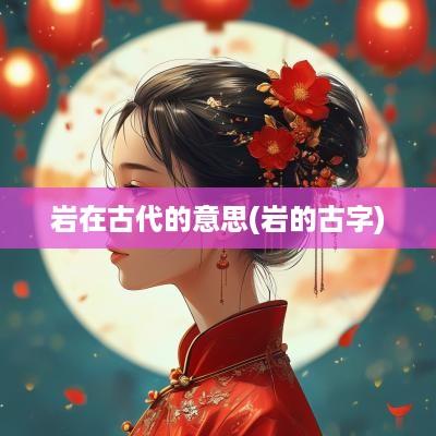 岩在古代的意思(岩的古字)