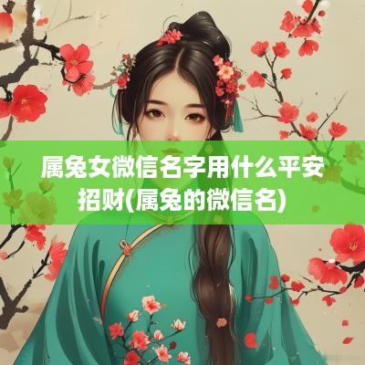 属兔女微信名字用什么平安招财(属兔的微信名)