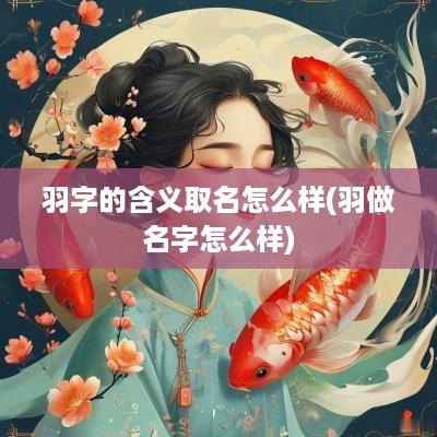 羽字的含义取名怎么样(羽做名字怎么样)