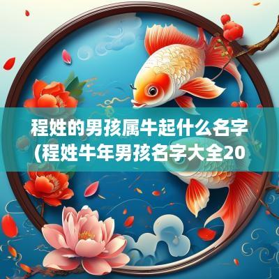 程姓的男孩属牛起什么名字(程姓蛇年男孩名字大全2025)