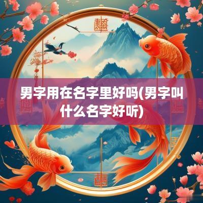男字用在名字里好吗(男字叫什么名字好听)