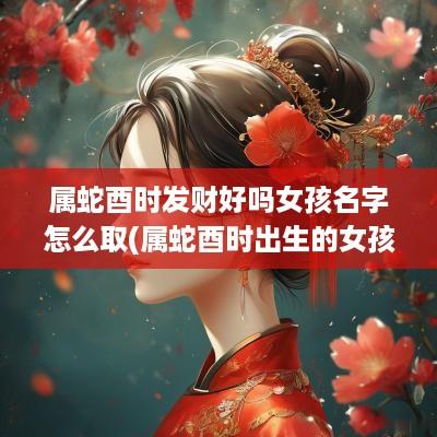 属蛇酉时发财好吗女孩名字怎么取(属蛇酉时出生的女孩)