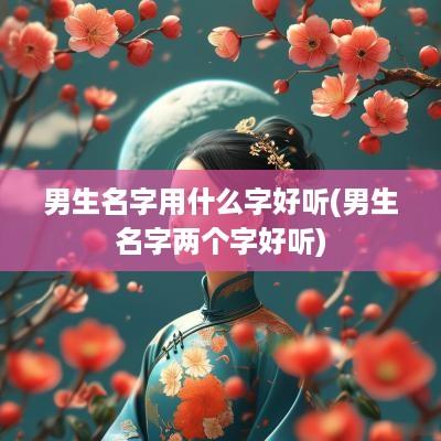 男生名字用什么字好听(男生名字两个字好听)