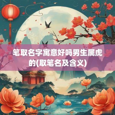 笔取名字寓意好吗男生属虎的(取笔名及含义)