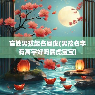 高姓男孩起名属虎(男孩名字有高字好吗属虎宝宝)