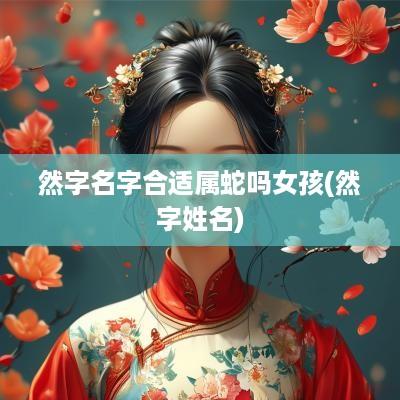 然字名字合适属蛇吗女孩(然字姓名)
