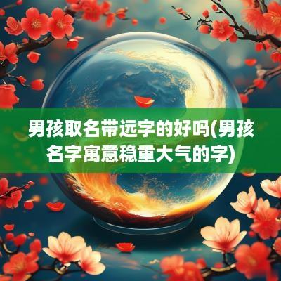 男孩取名带远字的好吗(男孩名字寓意稳重大气的字)