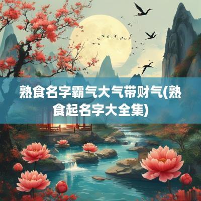 熟食名字霸气大气带财气(熟食起名字大全集)