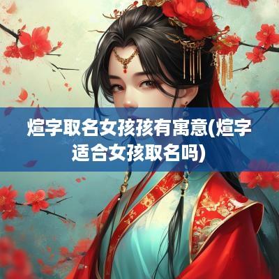 煊字取名女孩孩有寓意(煊字适合女孩取名吗)