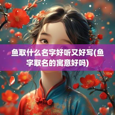 鱼取什么名字好听又好写(鱼字取名的寓意好吗)