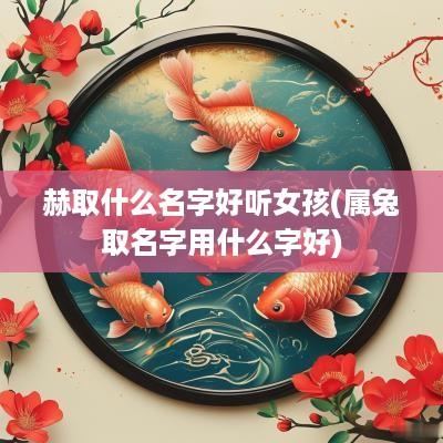 赫取什么名字好听女孩(属兔取名字用什么字好)