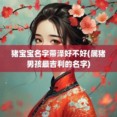 猪宝宝名字带泽好不好(属猪男孩最吉利的名字)